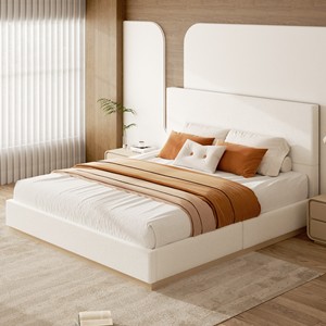 Elegant Clean Profile <strong>Bedroom</strong> <strong>Unit</strong> with a Long Upright Back Plane and Short Base for Classic Home Decor Sourcing - Product Image 2