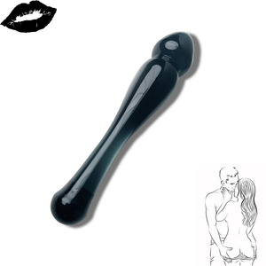 Flesgroen glazen veilige anale plug <span class=keywords><strong>dildo</strong></span> wand adult sex toys paardenbloem - Product Image 1