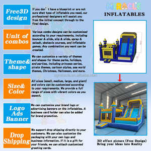 Château gonflable commercial sur le thème du football 3D, 13x13 pieds, pour la location événementielle - Product Image 6