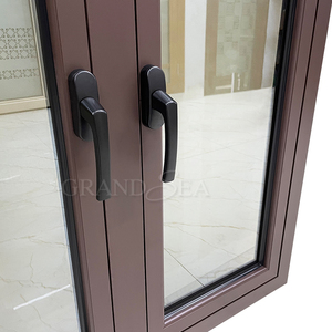 Fenêtres à double vitrage en aluminium à cadre en bois grainé de marque chinoise de premier plan - Product Image 2