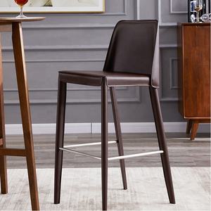 Chaises de bar de restaurant de design moderne, tabourets de bar, chaise haute en cuir pour table de bar - Product Image 6