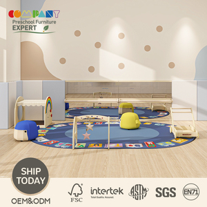 Muebles Modernos de Madera para Guardería, <span class=keywords><strong>Camino</strong></span> de Piedras para Niños Pequeños, Circuito de Obstáculos Interior, Área Sensorial para Guardería - Product Image 1