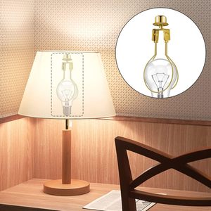 Adaptateur de support de lampe à vis en métal HLH Or/Nickel/Noir, résistant à la rouille, tête décorative, support de fixation DIY pour luminaire à clipser - Product Image 6