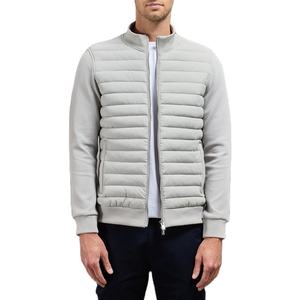 Veste matelassée de style européen et américain, de haute qualité, pour homme, col montant, veste en tricot à empiècements pour l'automne - Product Image 5