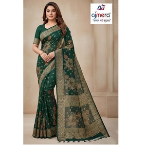 Saris en coton de créateur haut de gamme pour femmes, style élégant et tendance, confort supérieur, séchage rapide, protection solaire, toutes saisons, décontracté - Product Image 2