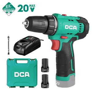 DCA Brushless Electric Drill High Performance 35N.m Variable Speed 12V Battery Power Drills