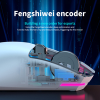 Souris de jeu filaire 2.4G BT trois modes RGB USB/Type-C rechargeable, ergonomique pour droitier, légère et programmable, 12000 dpi