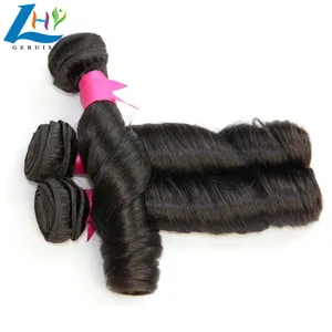 Kopen groothandel virgin mink braziliaanse haar in china funmi krullend menselijk haar bundels met kant frontals of sluiting