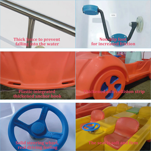 CEYU Family Water Leisure Bateau à pédales hélice à vis <span class=keywords><strong>Rocket</strong></span> Amusement Ride Equipment for Kids Park for <span class=keywords><strong>Lake</strong></span> Sea Use - Product Image 4