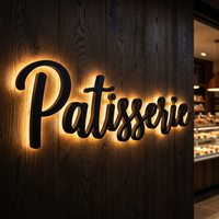 Letras de Canal LED Acrílicas 3D de Alta Durabilidad para Exteriores, Resistentes al Polvo y a la Intemperie, con Logotipo para Edificios