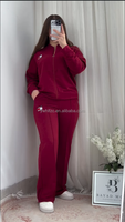 Ensemble deux pièces de sport pour femme 2026 : Sweat-shirt bomber zippé avec dentelle et boutons, et short taille haute élastique