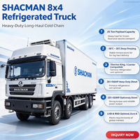 Camion frigorifique SHACMAN 4x2 |   Liste de prix pour le transport en chaîne du froid de 18 tonnes |   Fabricant de camions de livraison de denrées congelées SHACMAN