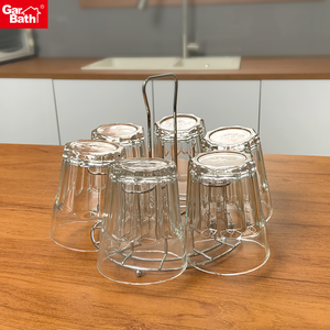 פרח מתכת צורה קפה ספל ייבוש מתלה דוכן תה מתארדים עבור מטבח שטח שומר - Product Image 1