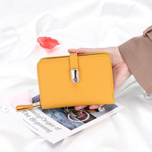 Andong Genuine Cow Leather Fashion Short <b>Wallet</b> for <b>Women</b> Girls Ladies Zipper Coin Purse Multifunctional <b>Card</b> Holder <b>Wallets</b> Bgs - Product Image 3