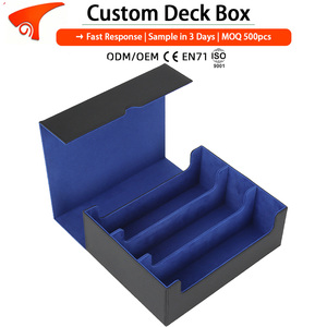 Boîte de rangement pour cartes à collectionner (TCG) en cuir PU, transparente, avec déflecteur, pour plus de 1800 cartes à pochette simple, pour jeux de table éducatifs - Product Image 1