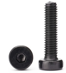 สกรูหัวหกเหลี่ยม DIN7984 M4 ยาว 6 มม. สีดำ สแตนเลส - Product Image 1