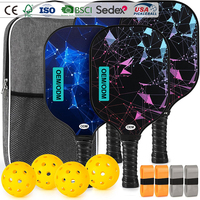 Pala de Pickleball Portátil Ligera de 16 mm con Superficie de Grafito y Núcleo de Panal para Uso en Interiores/Exteriores