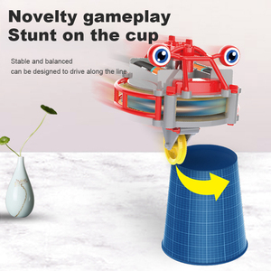 Andador de cuerda floja para niños, coche de equilibrio, vaso mágico, monociclo, Robot, juguete, carretilla, novedad, juguetes de mordaza - Product Image 3