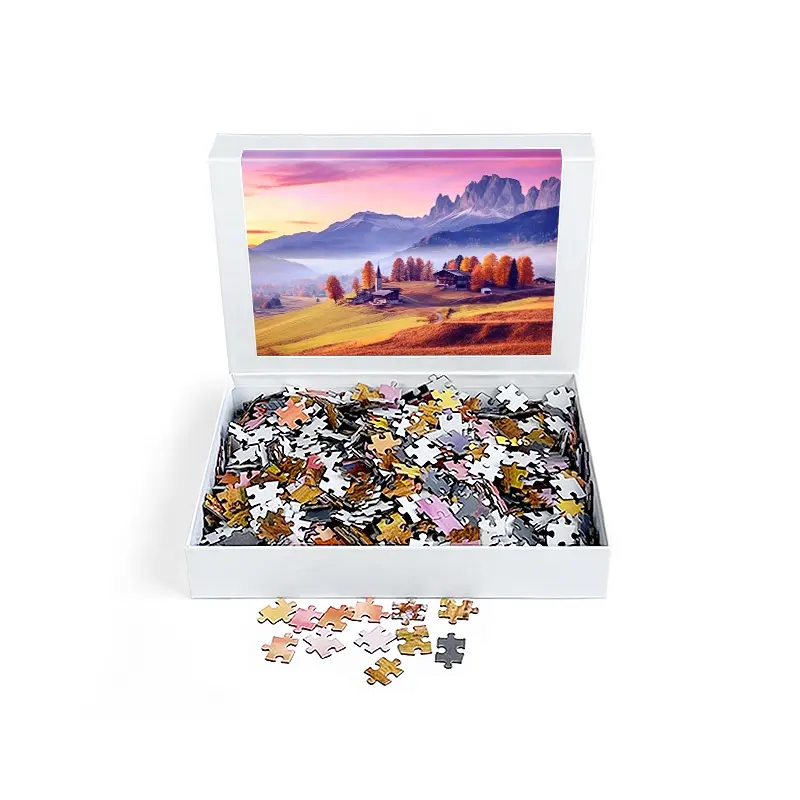 Senfutong anpassbare 1000-teiliges puzzle-spiel fabrikpreis großhandel anpassbare mosaik-puzzle für erwachsene