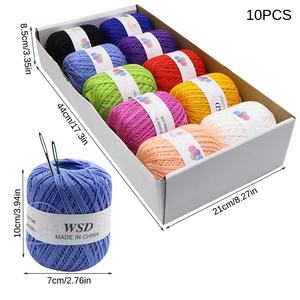 10 pz/scatola rotoli di filo da ricamo per cucire rotoli di filo di cotone uncinetto fili a croce bobine di filo forniture per cucire - Product Image 2