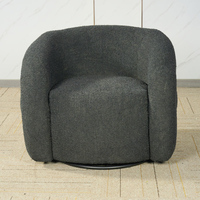 Populaire nordique salon paresseux canapé simple chaise en bois massif chaises cadre tissu un siège fauteuil