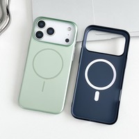 Casing ponsel magnetis dengan polkadot, casing penutup ponsel mewah ultra-tipis bahan logam magnetis untuk iPhone 17 dan 16 Pro Max