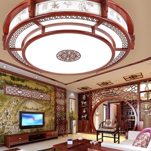 Large Size Solid Wood Chinese Style Lamp New Ceiling <b>Light</b> for Living <b>Dining</b> and Bedroom IP65 AC Power Source - Product Image 4