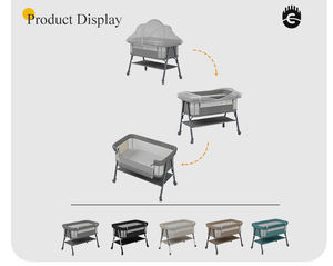 Berceau d'hôpital pour bébé en métal multifonctionnel, <span class=keywords><strong>lit</strong></span> de bébé portable moderne avec moustiquaire - Product Image 2
