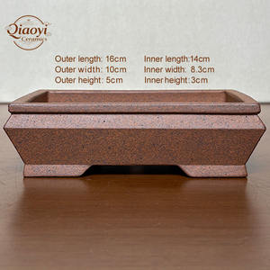 Maceta para Bonsái Yixing Rectangular de Arcilla Púrpura Antigua Hecha a Mano Apariencia Natural y Simple Variedad de Macetas y Jardineras Sin Esmaltar - Product Image 4