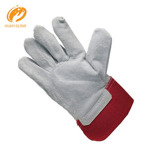 Heavy Duty Cow Split Leather Rigger Trabajo DE SEGURIDAD Construcción Jardinería Constructor Guantes Cuero Soldadura Mano Trabajo Guantes para hombres - Product Image 2