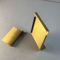 Durable Laser Cut Brass Office Desk Name Card Stand Powder Coated Timeless Shine ISO9001 Certified Custom Brand Refine