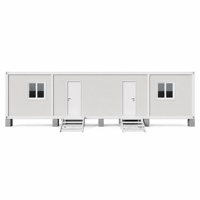 Maison conteneur de luxe moderne en kit, mini-maison modulaire ADU, dortoir portable pour travailleurs, utilisation hôtelière et commerciale, forme personnalisable