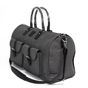 Échantillon Gratuit – Housse de Costume de Luxe Personnalisée Multifonctionnelle en Toile Grise pour Rangement et Voyage – Sac de Transport pour Robe de Mariée - Product Image 3
