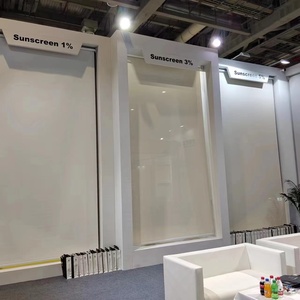 Home 30% Polyester 70% PVC Flame Retardant 1080 Window <b>Sunscreen</b> Fabric 5% Openness Roller Blinds Curtain Fabric Blackout - Product Image 5