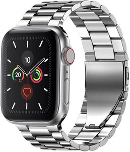 Cinturino in metallo in acciaio inossidabile versione aggiornata per cinturino <span class=keywords><strong>Apple</strong></span> <span class=keywords><strong>Watch</strong></span> Series 6 <span class=keywords><strong>SE</strong></span> 44MM 40MM per cinturino iWatch 42mm 38mm - Product Image 1