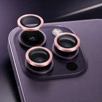 Protection d'objectif en verre de haute qualité pour iPhone 15 Pro Max, film protecteur d'objectif, protection d'écran en verre de soie