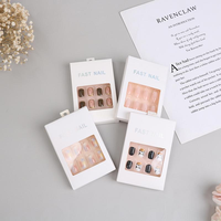 Emballage holographique personnalisé pour ongles, boîte en carton avec fenêtre