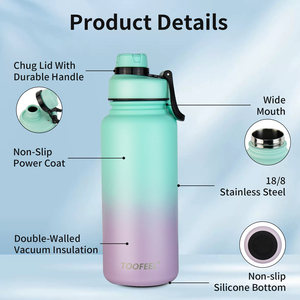 Botol <span class=keywords><strong>Shaker</strong></span> Dinding Ganda Vakum Terisolasi Baja Tahan Karat dengan Tali Pengikat, Menjaga Dingin 12 Jam, Bebas BPA, Ramah Lingkungan, <span class=keywords><strong>Blender</strong></span> Protein - Product Image 4