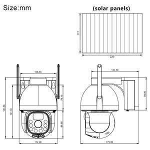 Super ahorro de energía AOV red Solar inteligente vigilancia PTZ cámara inalámbrica alimentada CCTV al aire libre 24 horas grabaciones 4G tarjeta SIM - Product Image 6