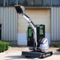 Mini-excavatrice de 3,5 tonnes avec moteur Kubota, cabine fermée, petite pelle pour usage agricole, livraison gratuite, directement de l'usine