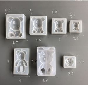 Ys gros ours dos plat Silicone moule <span class=keywords><strong>bonbons</strong></span> savon résine époxy artisanat faisant ensemble d'outils pour gâteau Fondant et <span class=keywords><strong>sucre</strong></span> bricolage - Product Image 6