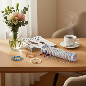 Bracciale con perle di cristallo colorate Z, 2400 pezzi, gioielli con perline multicolori per regalo da donna - Product Image 3