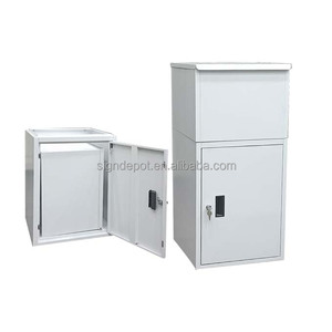 Boîte aux lettres extérieure moderne en acier inoxydable, autoportante, résistante aux intempéries, sécurisée, verrouillable, antivol, spacieuse et durable - Product Image 4