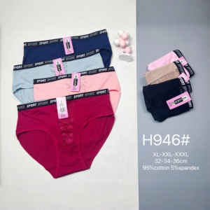 MSLUCK Knitted Hipster Stretch 95%Cotton Eco-Friendly Sexy Panties High Rise Solid Color <strong>for</strong> <strong>Older</strong> <strong>Women</strong> - Product Image 1