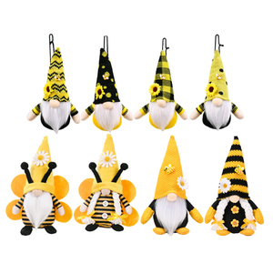 HB-061 Gnomo Peluche Natalizio Ape, Mr e Mrs Honeybee, Ornamenti Gnomo Primaverile - Product Image 1
