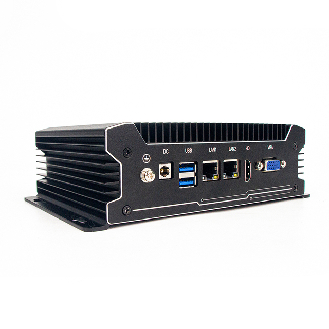 Industrial PC Mini Human Machine Interfaces 2*LAN 4G Fanless SSD VGA RS232 I7 I5 Box Computer Touchscreen Edge Computing