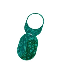 Miroir de maquillage pliable de poche personnalisé, petit et ovale, avec plaque en acétate et option logo, modèle RYJ007