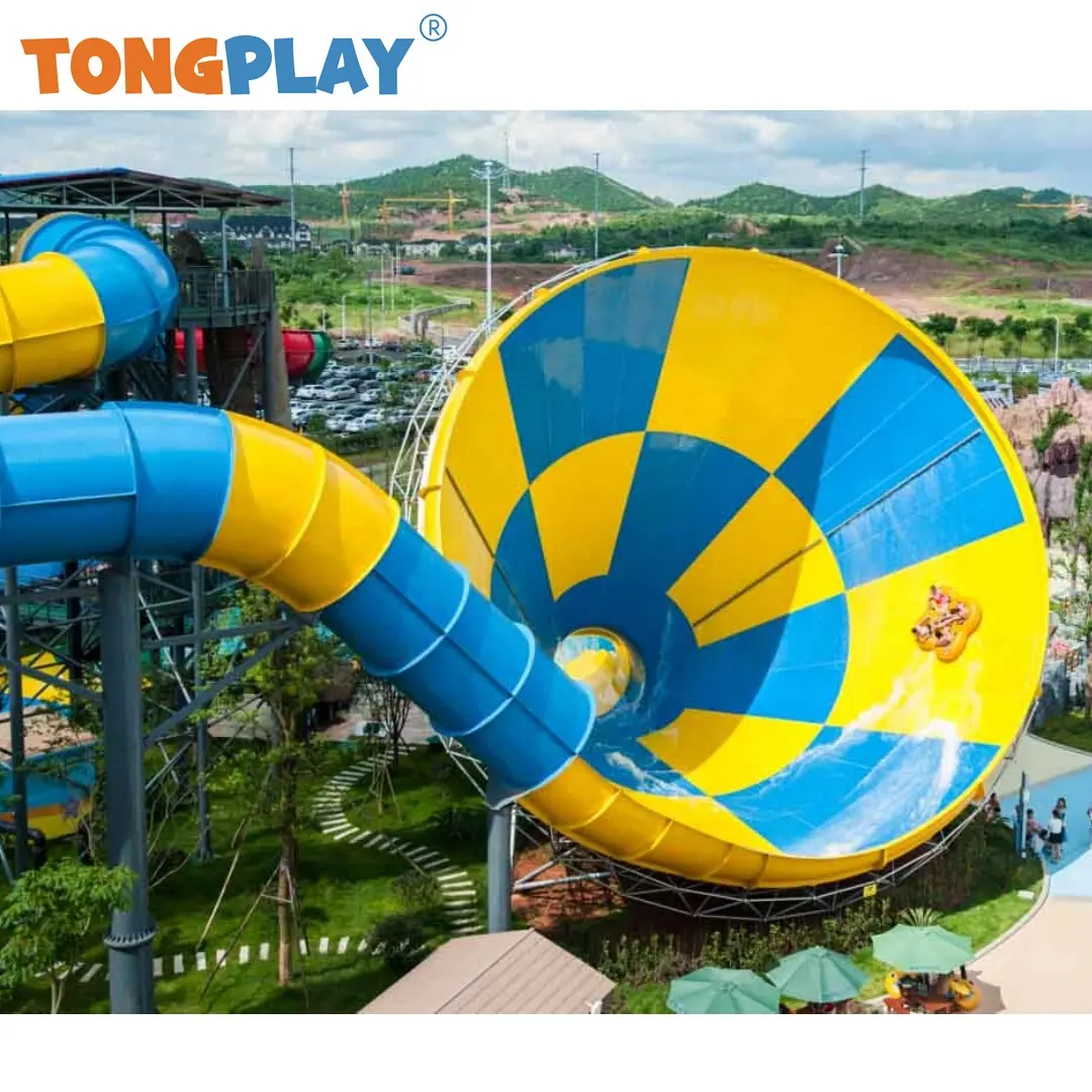 Anak-anak dewasa plastik Kreatif speaker besar seri Tong bermain pabrik hiburan perlengkapan perosotan dan taman air luar ruangan tempat bermain