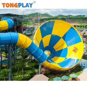 adult's kids plastic creative large speaker series Tong play factory amusement slide equipment and outdoor water park playground