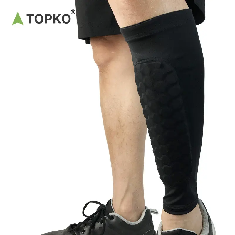 TOPKO Wholesale Popular Protection Anti-collision Leg Guards Outdoor Sports Football Basketball Riding Running Knee Pad